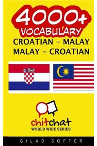 4000+ Croatian - Malay Malay - Croatian Vocabulary