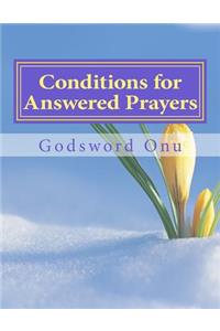 Conditions for Answered Prayers
