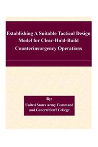 Establishing A Suitable Tactical Design Model for Clear-Hold-Build Counterinsurgency Operations