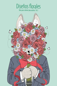 Diseños florales libro para colorear para adultos 1 & 2