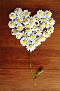 Heart Made of Daisies Flower Journal