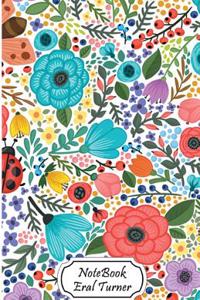 Notebook Journal Dot-Grid, Graph, Lined, Blank No Lined: Spring Flower Bug: Small Pocket Notebook Journal Diary, 120 Pages, 5.5- X 8.5- (Blank Noteboo