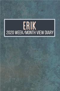 ERIK 2020 Week/Month View Diary