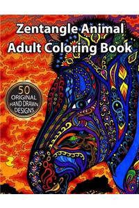 Zentangle Animals Adult Coloring Book