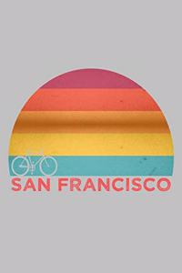 Sunset Cycling Biking San Francisco Notebook: Blank Lined Journal (Great Gift): 6 x 9 inches // 120 Lined Blank Pages // College Ruled