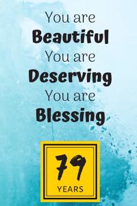 79th Birthday Journal