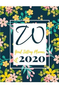 W Goal Setting Planner for 2020