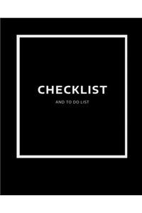 Checklist And To Do List