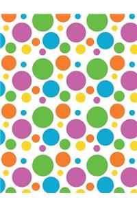 Bright Polka Dots Journal, Narrow Ruled