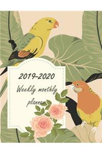 2019-2020 Weekly Monthly Planner