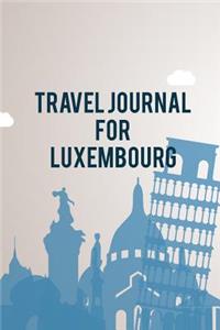Travel Journal For Luxembourg