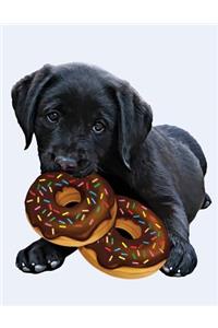 Black Labrador Puppy Notebook