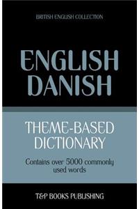 Theme-based dictionary British English-Danish - 5000 words