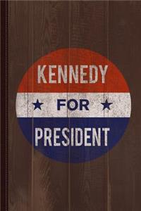 Vintage Kennedy for President JFK 1960 Washed Journal Notebook