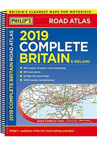Philips 2019 Complete Road Atlas Britain and Ireland  Spiral: (Spiral binding) (Philips Road Atlas)