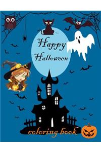 Happy Halloween Coloring Book ( for Adult and Kids)