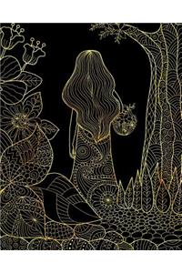 Bullet Journal Notebook Girl in the Woods 9