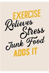 Exercise Relieves Stress Junk Food Adds It