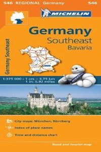 Michelin Germany Southeast Map 546