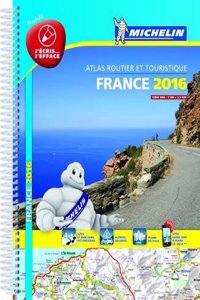 France 2016 Atlas - Laminated A4 Spiral