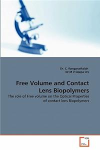 Free Volume and Contact Lens Biopolymers