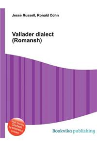 Vallader Dialect (Romansh)