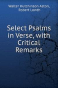 Select Psalms in Verse