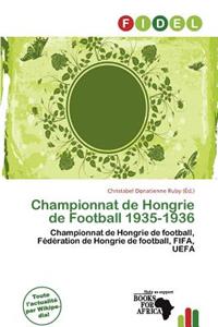Championnat de Hongrie de Football 1935-1936