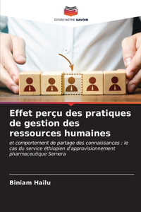 Effet perçu des pratiques de gestion des ressources humaines