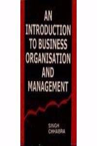 An Introduction to Business Organisation & Management