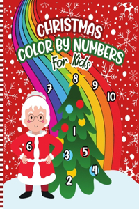 Christmas Color By Numbers For Kids