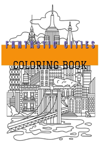 Fantastic cities coloring book