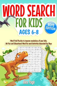 Word Search for Kids ages 6-8