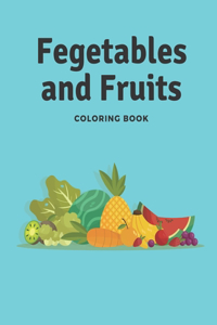 Vegetables and Fruits Coloring Book