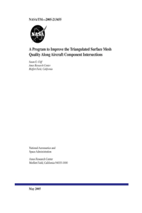 A Program to Improve the Triangulated Surface Mesh Quality Along Aircraft Component Intersections
