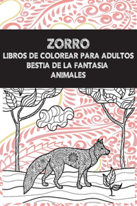 Libros de colorear para adultos - Animales - Bestia de la fantasía - Zorro