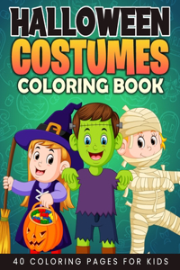 Halloween Costumes Coloring Book for Kids