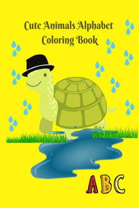 Cute Animals Alphabet Coloring Book