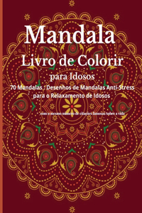 Mandala Livro de colorir para Idosos