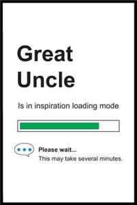 Great Uncle is in Inspiration Loading Mode