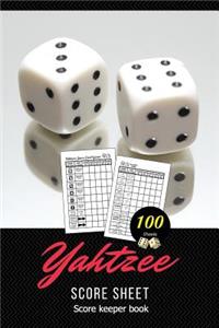 Yahtzee Score Sheet Score Keeper Book