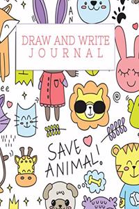 Draw & Write Journal Save Animal