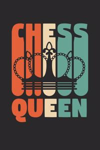 Chess Notebook - Vintage Retro Chess Queen Chess Chess Player Gift - Chess Journal