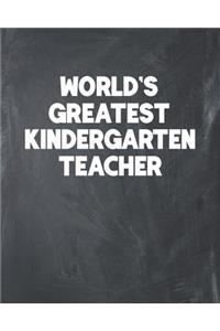 World's Greatest Kindergarten Teacher