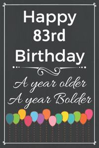 Happy 83rd Birthday A Year Older A Year Bolder