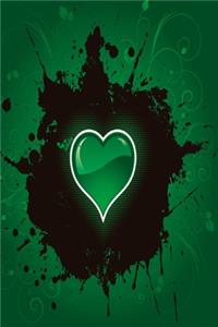Heart in the dark green