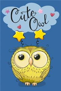 Eulen Notizbuch: Eulen Cover Design Cute Owl / 120 Seiten / Punktraster / Din A5 + / Soft Cover / Optimal ALS Tagebuch, Bullet Journal, Rezeptbuch, Malbuch, Skizzenb