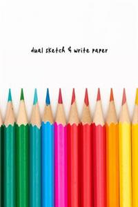 dual sketch & write paper