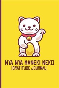 Nya Nya Maneki Neko Gratitude Journal