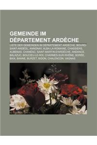 Gemeinde Im Departement Ardeche